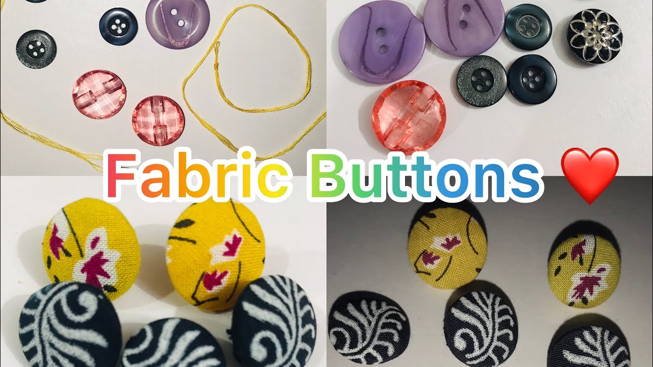 Waste button se bnaye fabric buttons 😍😍|| No machine ,  home made buttons very easy and simple 👌