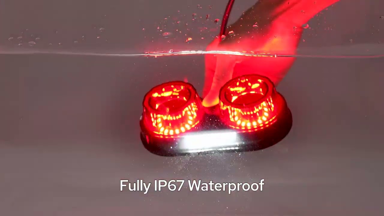 🚀 Motorcycle License Plate Dual Tail Light &ndash; Ride Safe, Rain or Shine!