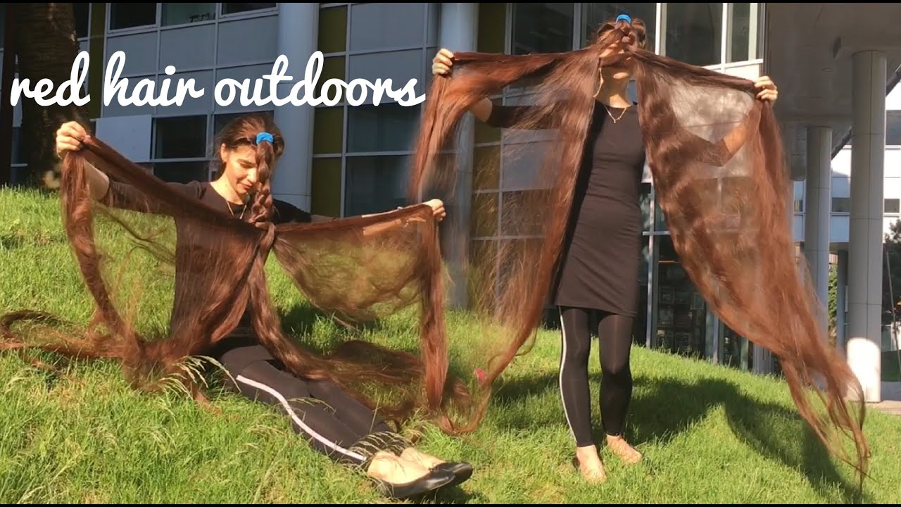 red hair outdoors (preview of full video)
