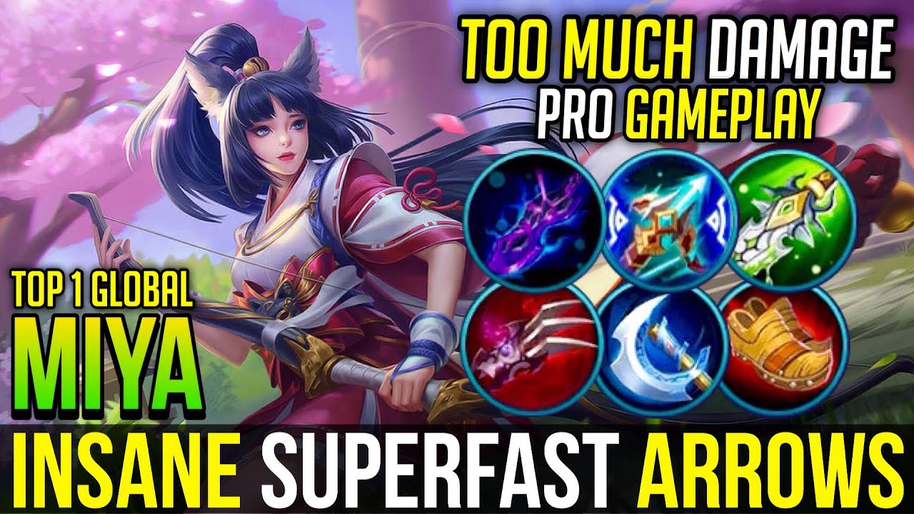 ENDLESS CRITICAL! | Miya Best Build & Gameplay | Top 1 Global Miya | Mobile Legends