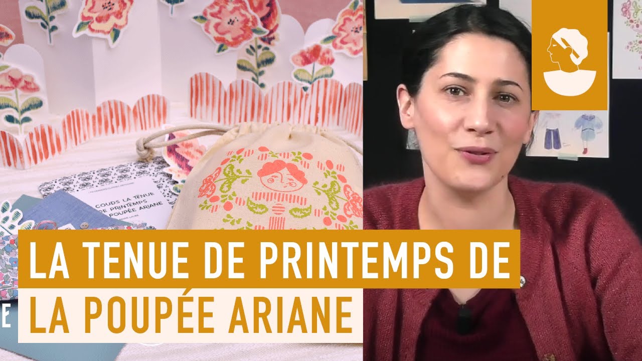 J'apprends &agrave; coudre la tenue de printemps de la poup&eacute;e Ariane - Marie-Laure
