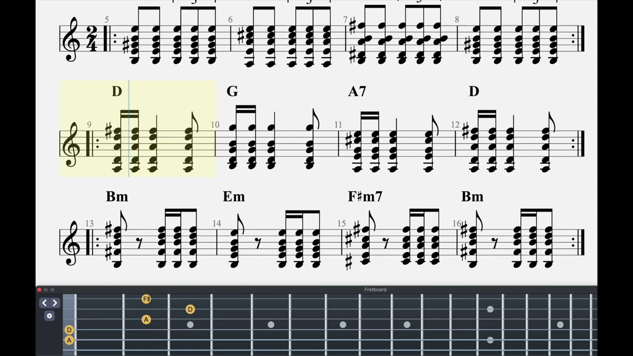 Fifth String Chord Chart Page 2
