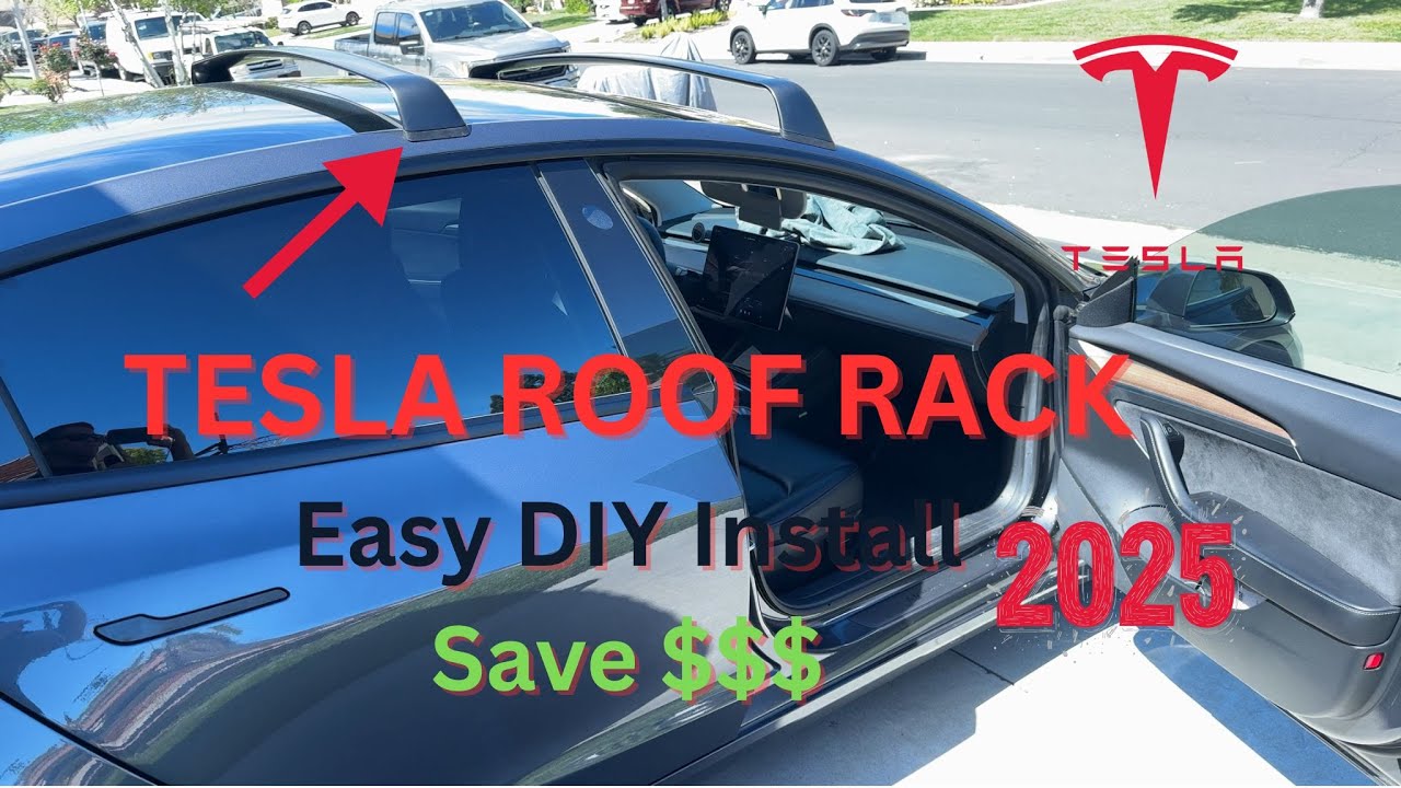 ✅ How to Install Tesla Model 3 Roof Rack EASY!! 😀