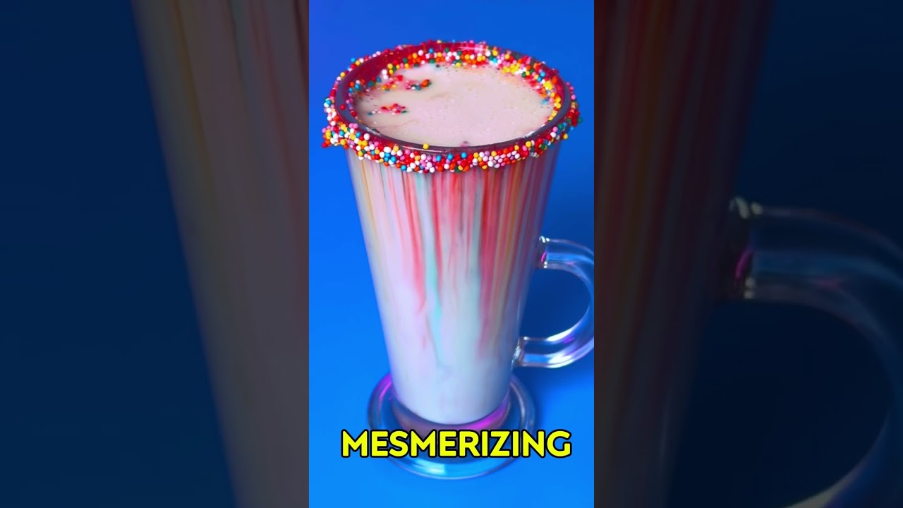 🥛Drinking milk will never be boring again! ✨A fun trick for kids💖#foodtricks #tricksforkids