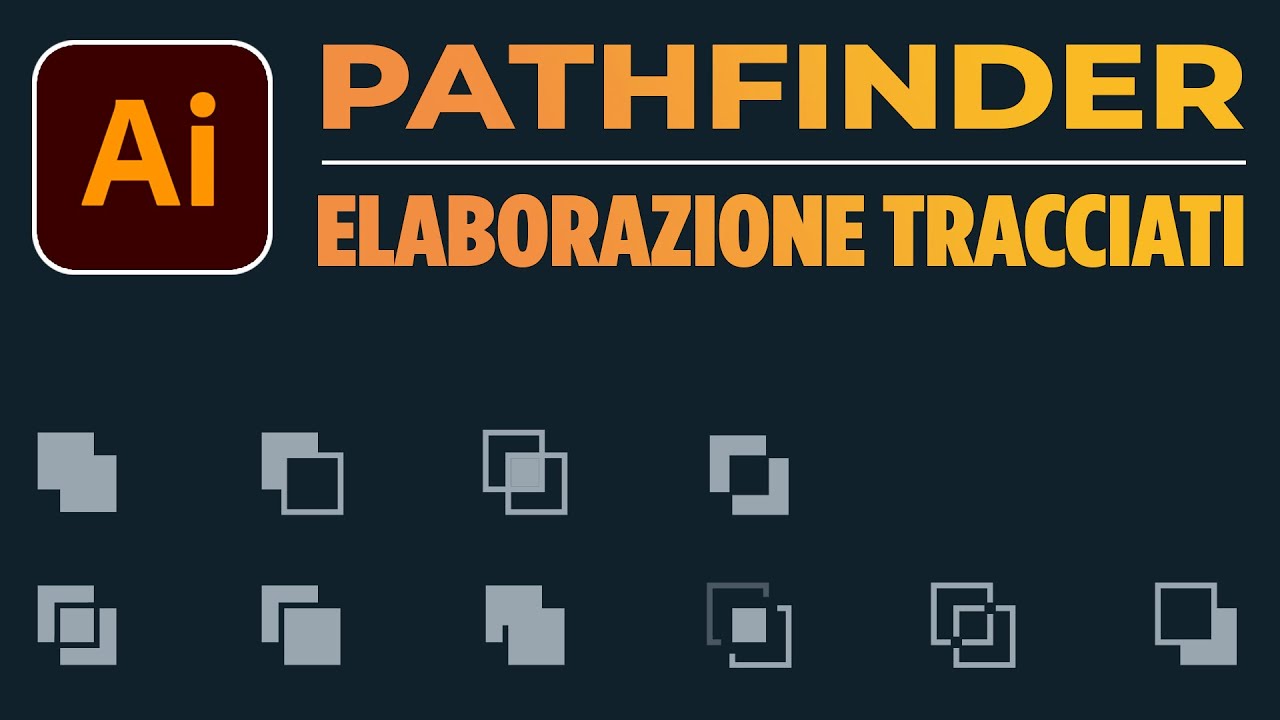 Pannello Elaborazione Tracciati | Come unire i livelli con Pathfinder di Illustrator Tutorial Ita