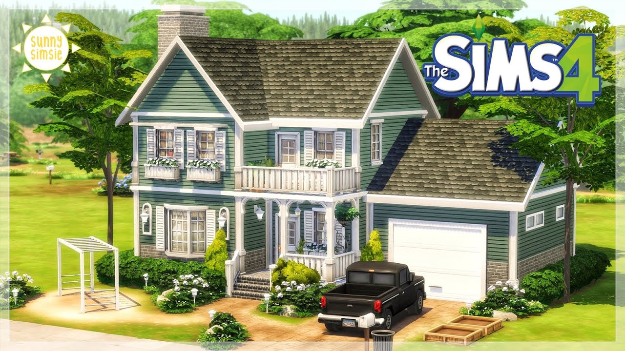 BASE GAME FAMILY HOME 👪 | Sims 4 Speedbuild | No CC