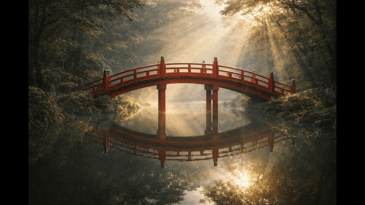 Sacred Bridge of Light – Japanese Meditation & Deep Focus Music (1 Hour)