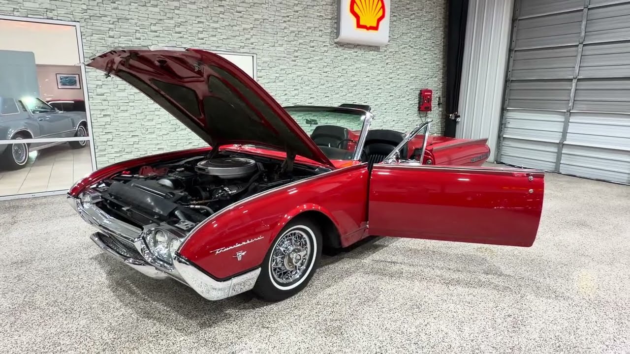 Ford Thunderbird TRUE Roadster 1962 года! Пробег 60 000 миль! Обзор интерьера!