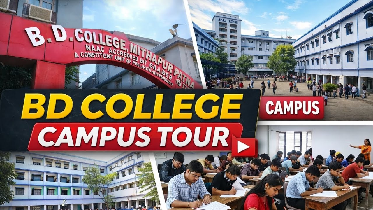 B.D College Patna | Real Campus Tour 🔥 | B.D College Mithapur Patna | Admission, Classrooms, Exam 😱