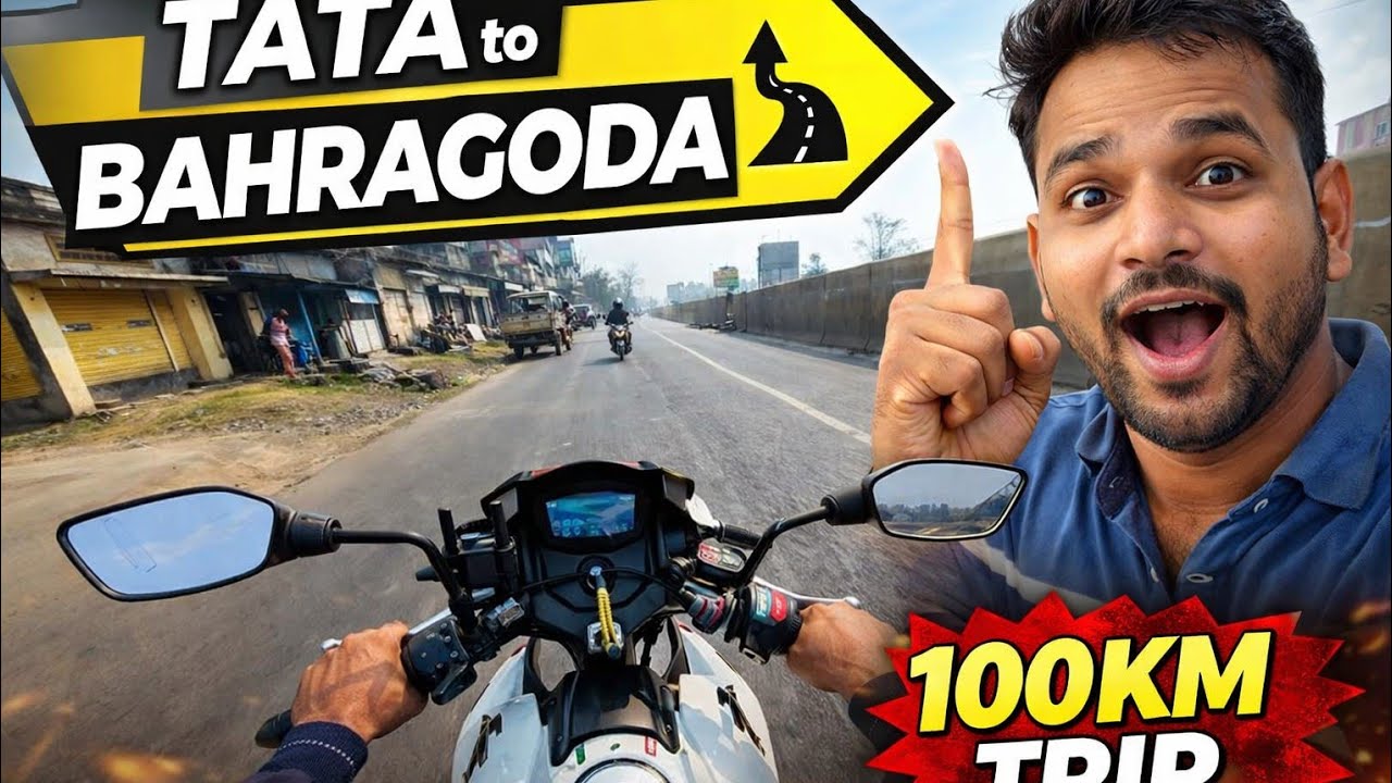 100KM Ride 😱 Tata Se Bahragoda Tak | Jharkhand Road Trip #vlogwithk2 #vlog #youtubevloggers #viral 