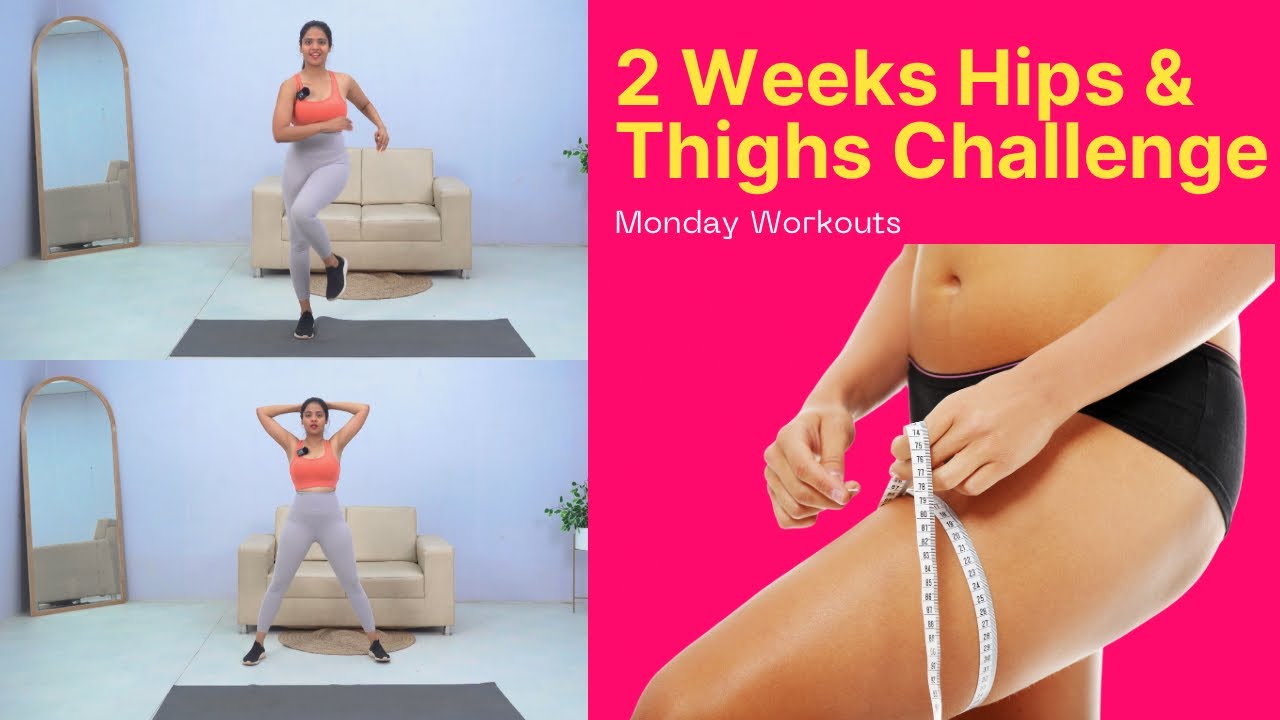 Slim Thighs & Hips in 2 Weeks Challenge | Lower body workouts | Somya luhadia