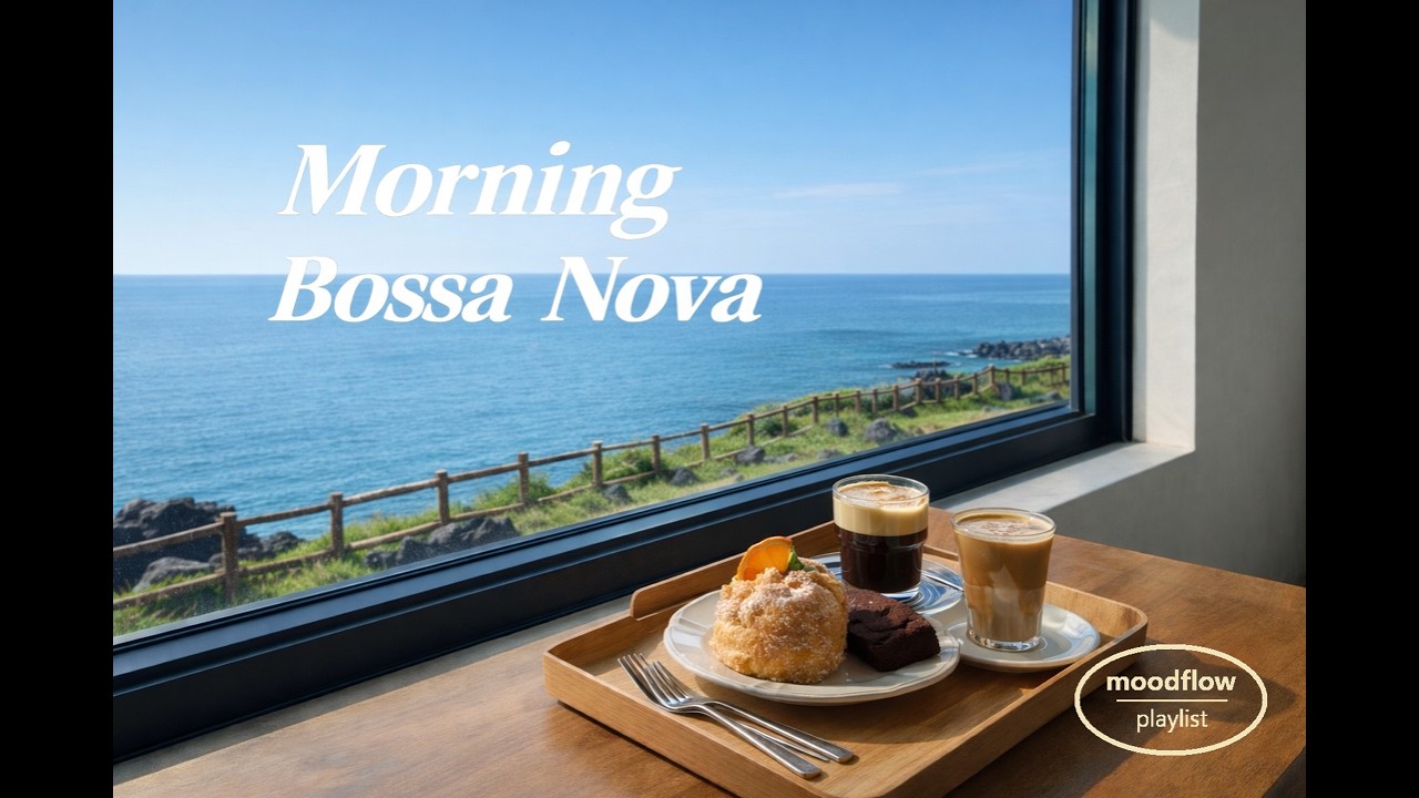 [playlist] 아침 햇살 가득한 제주 카페 보사노바 ☀️ | Morning Bossa Nova at a Jeju Seaside Café (1 Hour, No Ads)