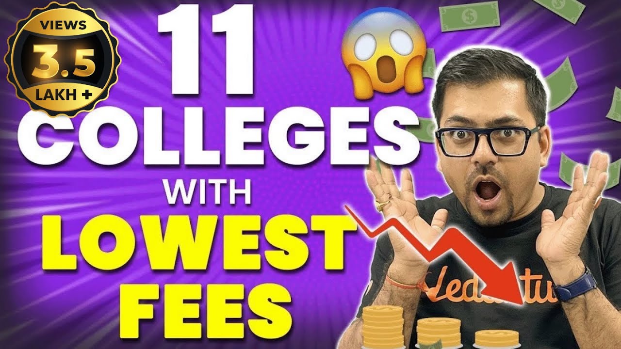 11 Engineering Colleges with Low Fees | High Package & Placements | Harsh Sir @Vedantu Math JEE Made Ejee