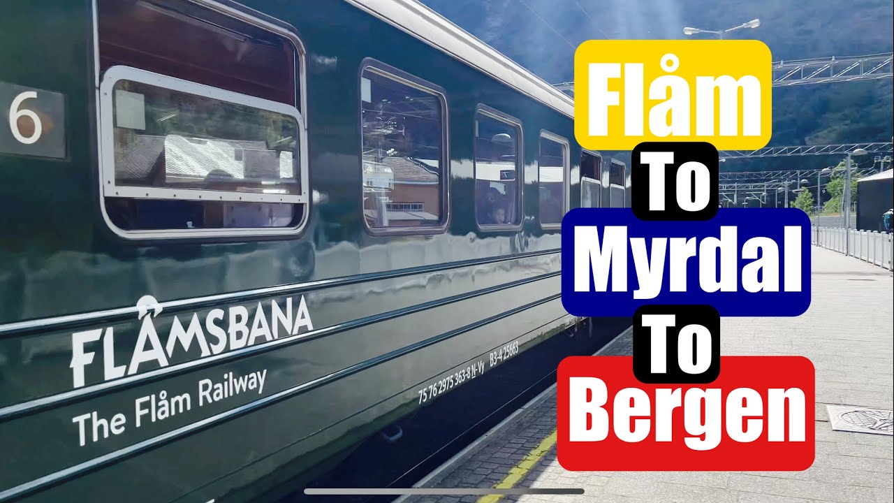 Flåm To Myrdal | Myrdal To Bergen | Scenic Flamsbana | Flamsbana Worlds most Beautiful Train Journey