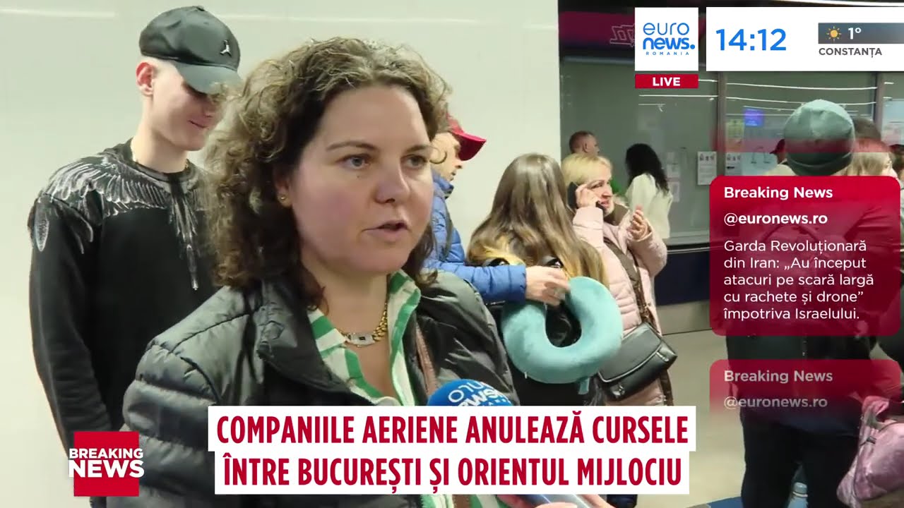 Companiile aeriene anulează cursele între București și Orientul Mijlociu