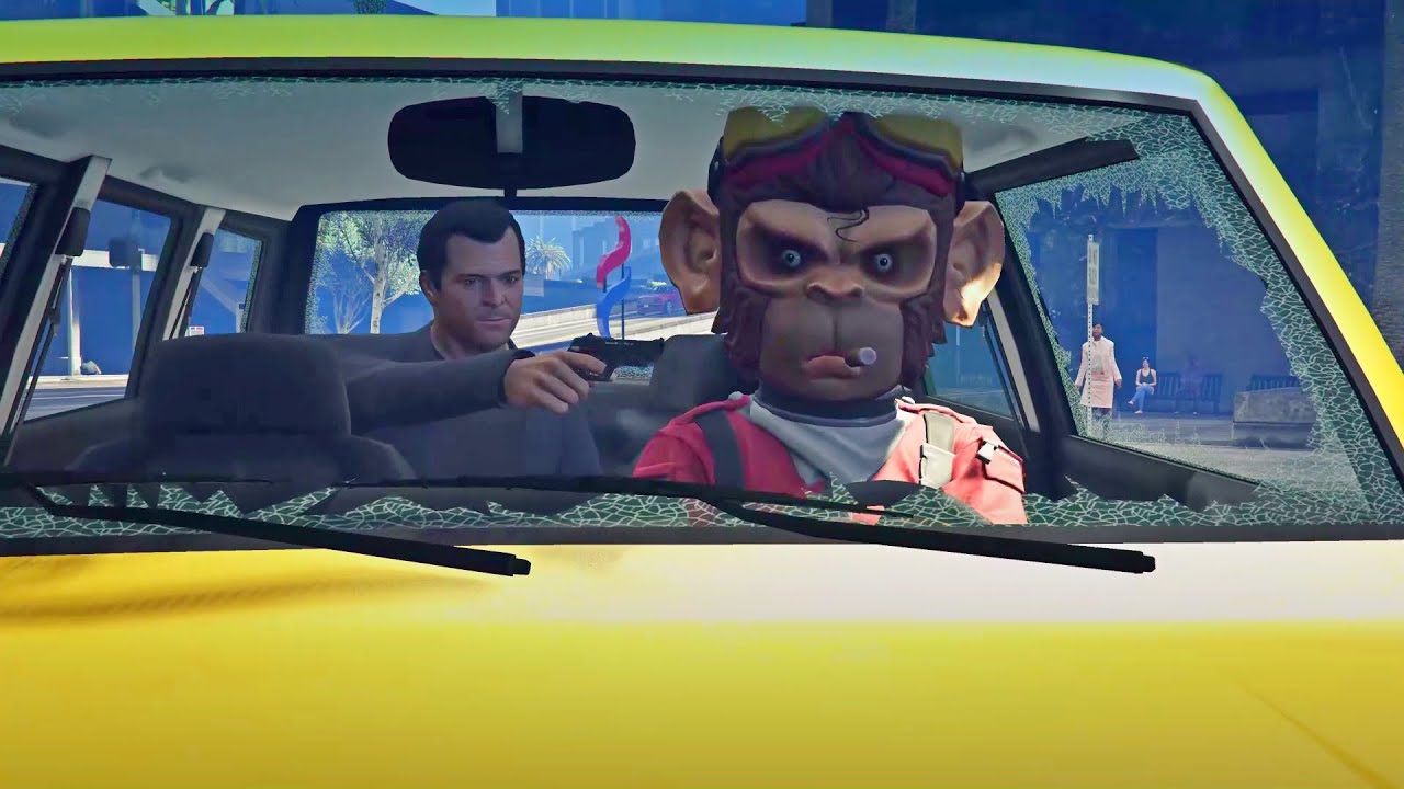 GTA 5 Space Monkey playing Mission, Complications.