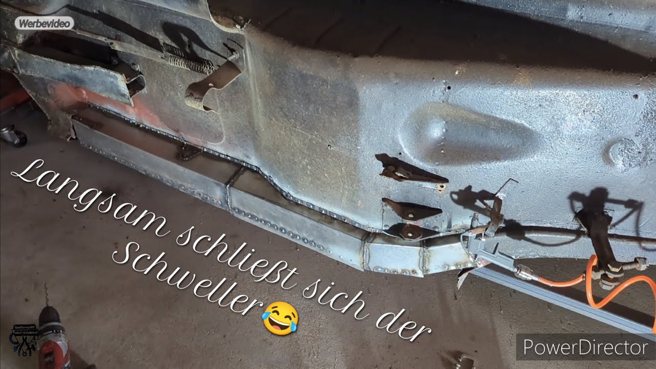 Opel Kadett KJ38 Oldtimer Innenschweller instandsetzen, er nimmt Form an. Classic Car rust repair