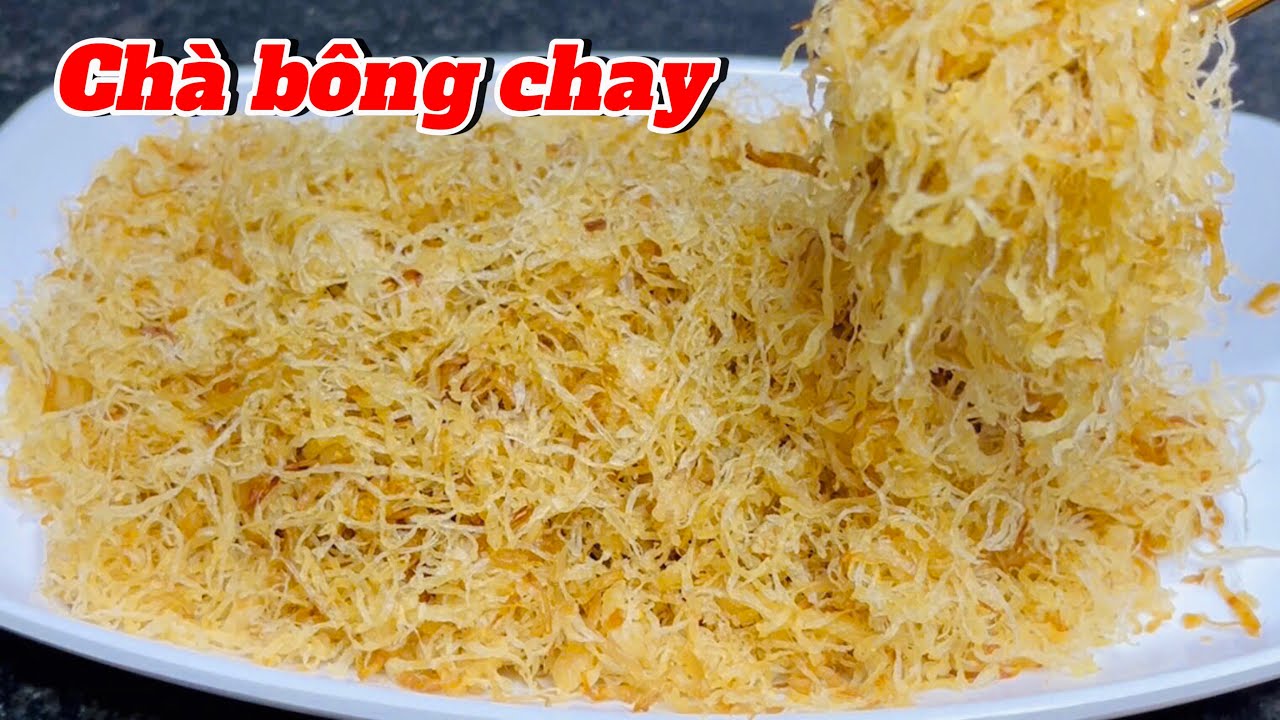 Phát hiện cách làm chà bông chay siêu đẹp như chà bông thịt