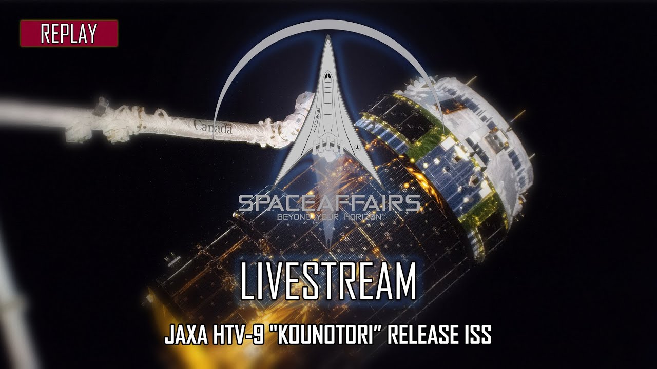 NASA - Departure of JAXA's HTV-9 