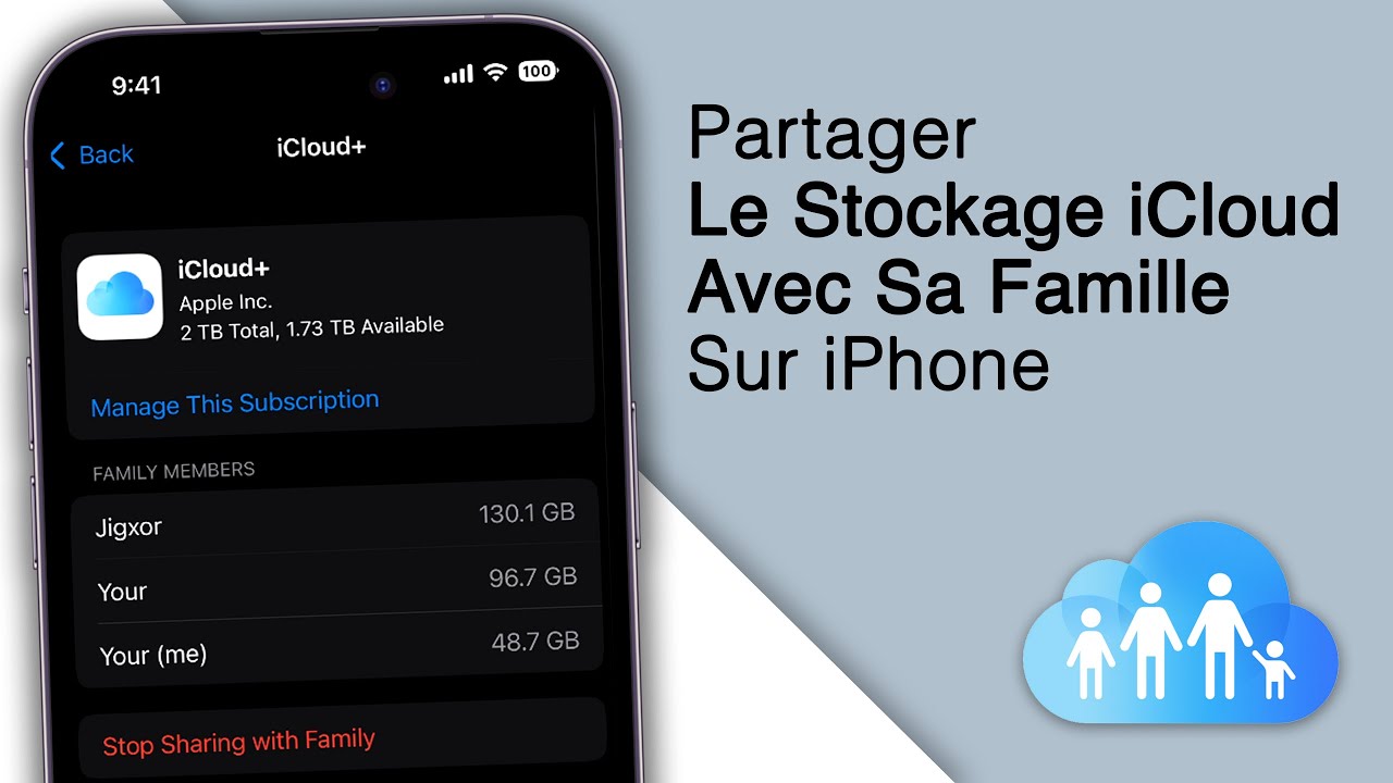 Comment Partager Le Stockage iCloud Avec Sa Famille