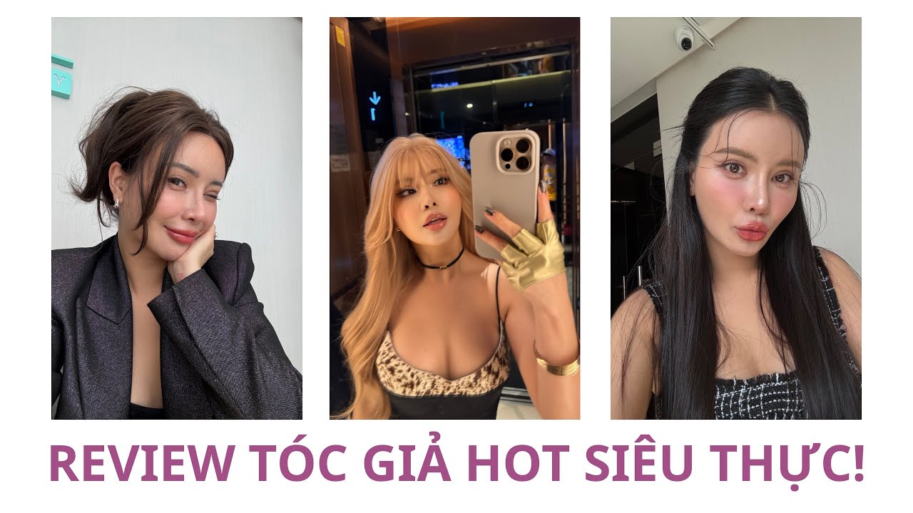 Review tóc giả hot nhất SIÊU THỰC - Tóc phím - Tóc giả nguyên đầu - Tóc mái phủ hói