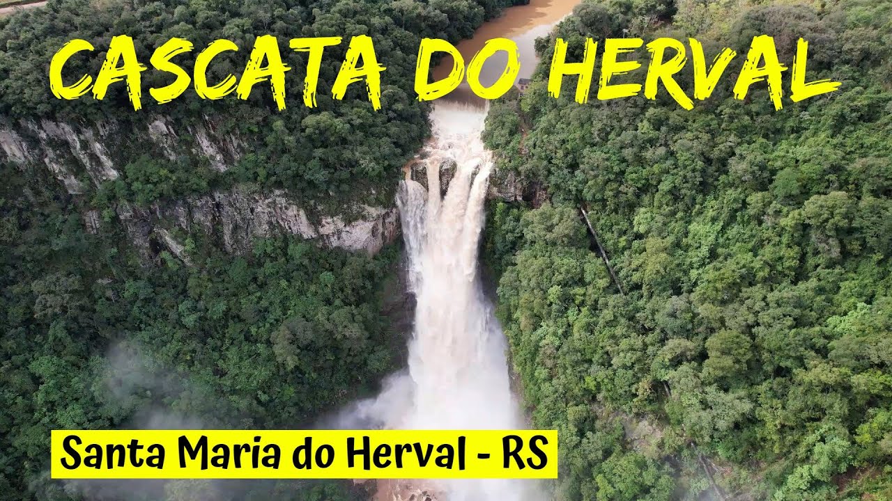 SANTA MARIA do HERVAL | Cascata e Usina do Herval | RS (Aéreas Drone DJI Air 2 S)