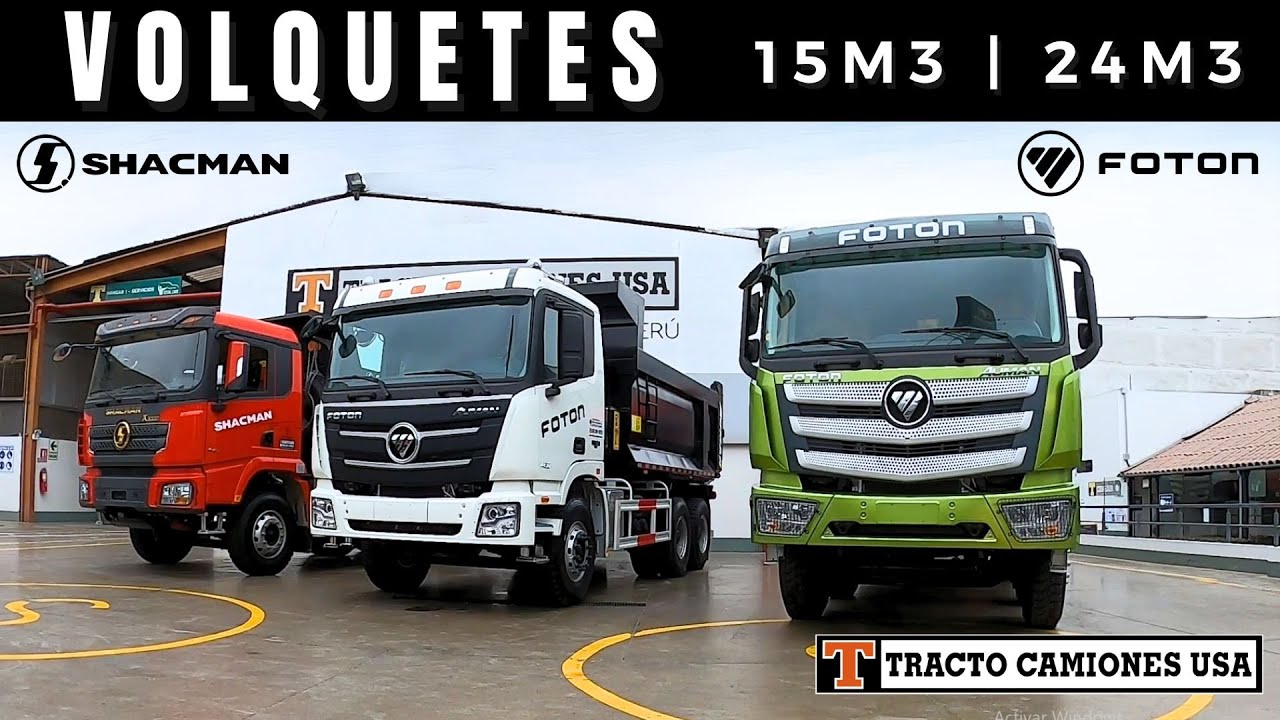 TRACTO OFERTAS en Volquetes Foton y Shacman  |  15m3 y 24m3  |  Motor Cummins