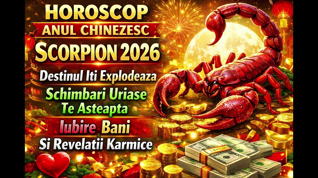 HOROSCOP ANUL CHINEZESC SCORPION 2026-Bani, Iubire, Schimbari Uriase Te Asteapta
