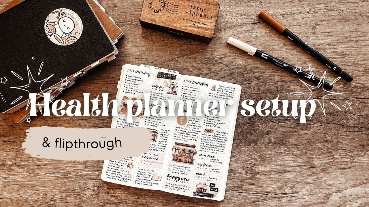 Health planner setup and flipthrough ✨