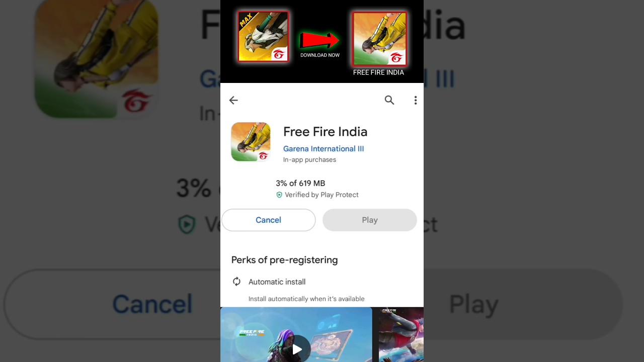 FREE FIRE INDIA BACK#shorts