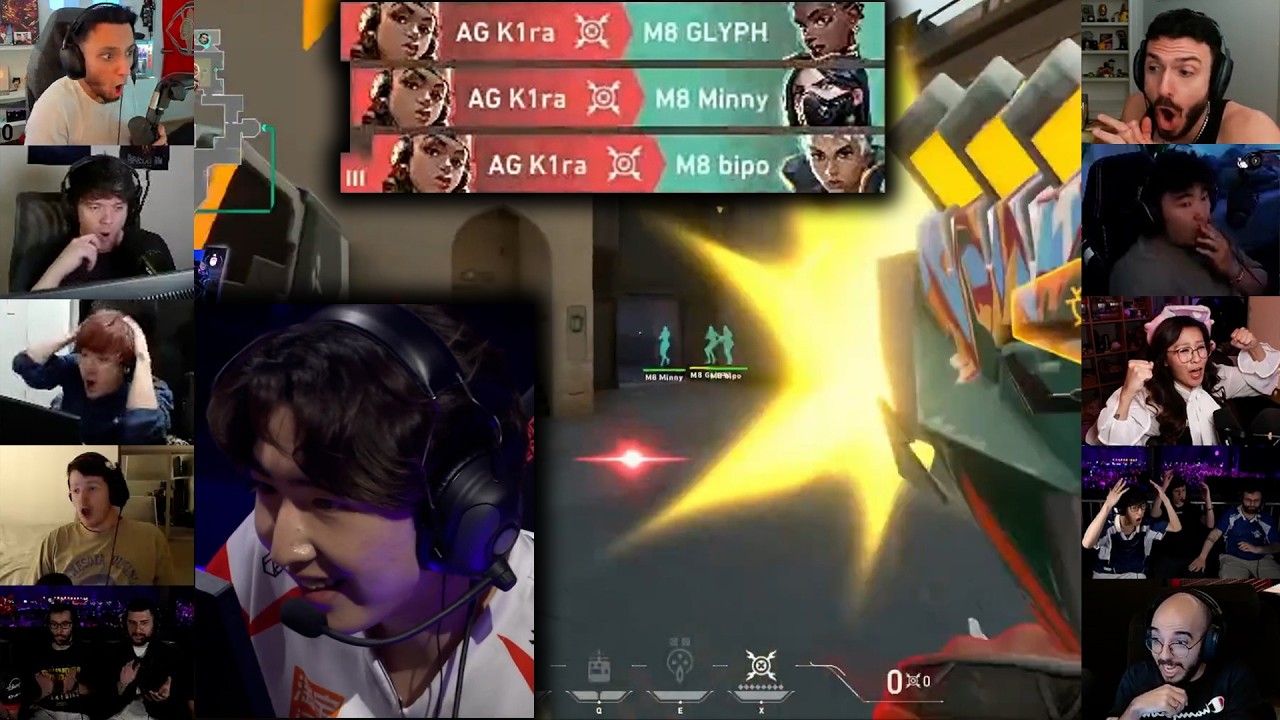 Valorant Streamers React To AG K1ra HIT A CRAZY RAZE ULT 3k Against Gentle Mates In Masters Santiago
