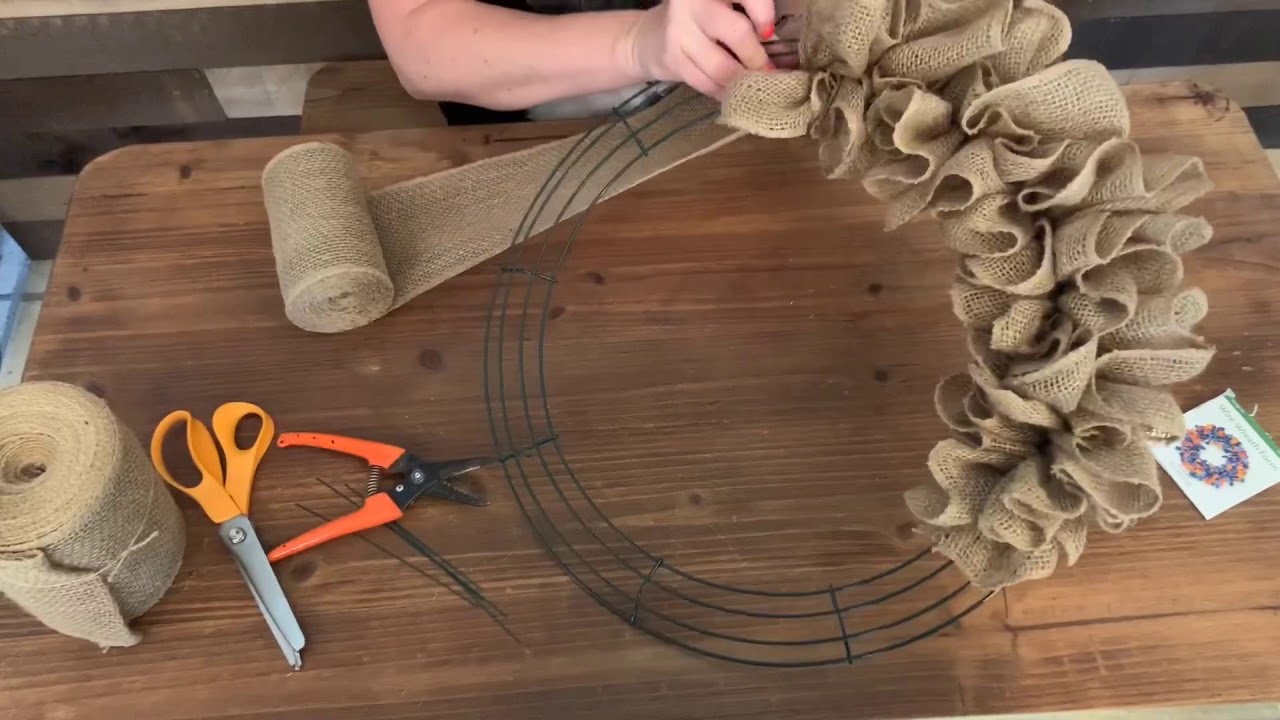 A different take on a Burlap wreath