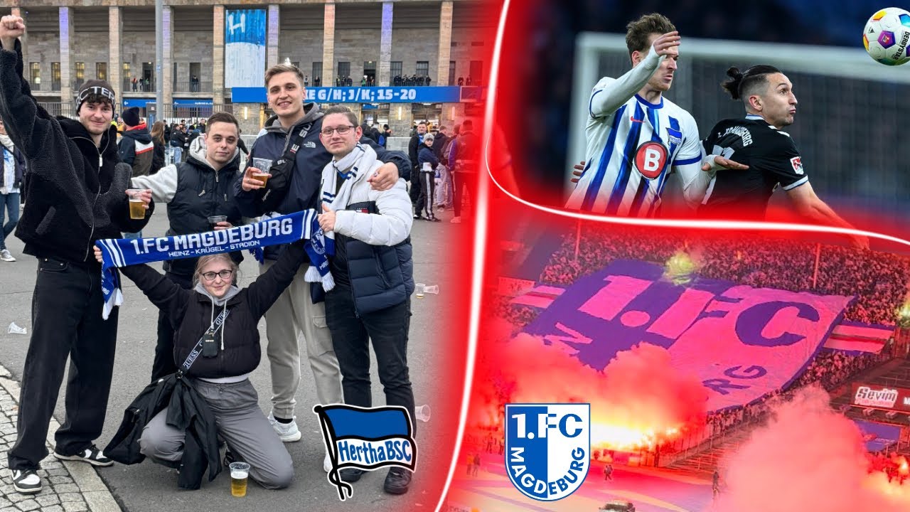 17.000 MAGDEBURGER im Olympiastadion 🔥😱 | Hertha BSC vs. 1. FC Magdeburg - Stadionvlog
