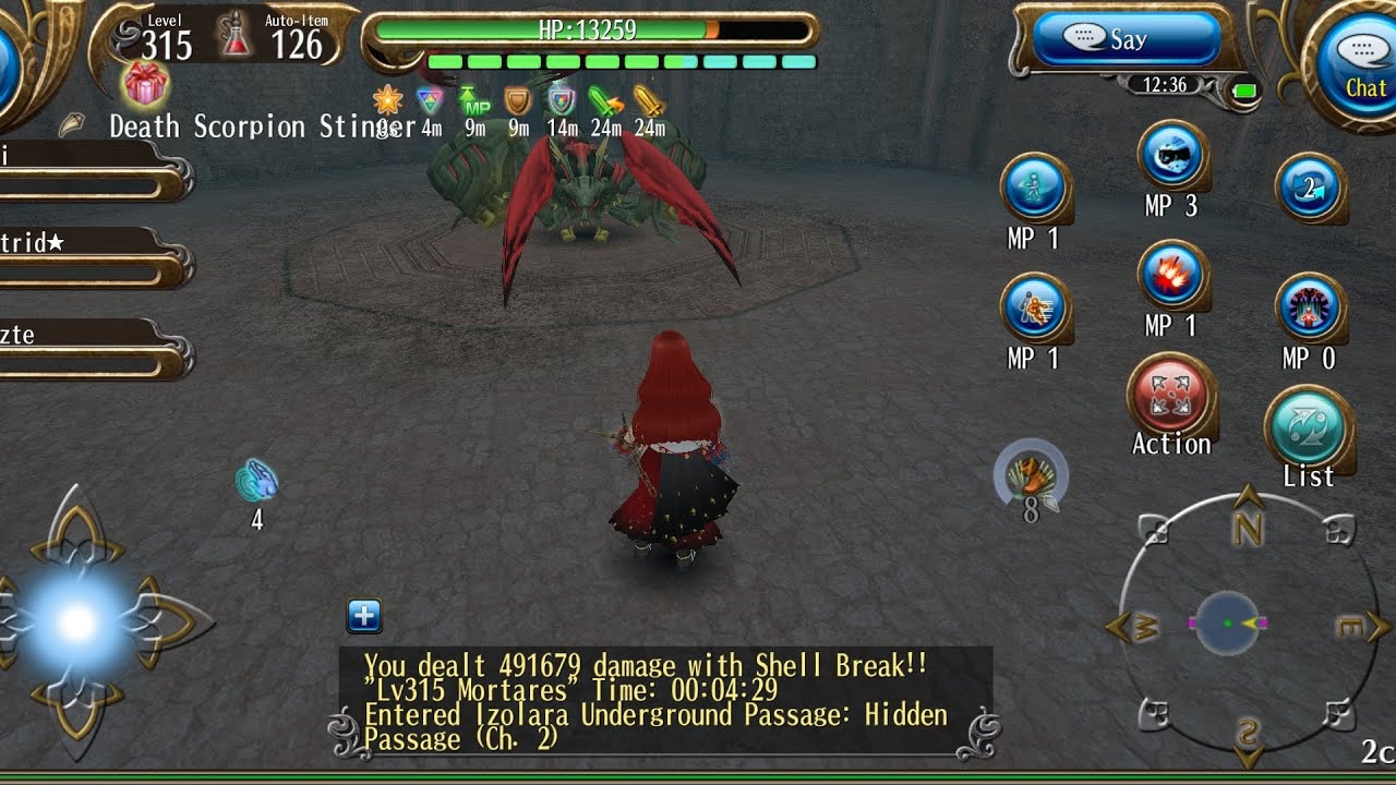 Toram Online-Kn Shield vs Mortares hard solo 