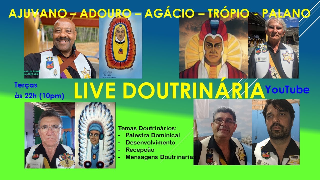 LIVE DOUTRINÁRIA 014 - AJUVANO, ADOURO, AGÁCIO, TRÓPIO e PALANO (19-mai-20)