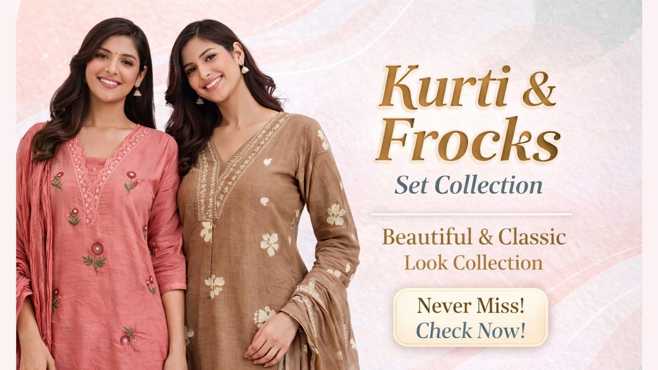 EXCLUSIVE! Designer Ethnic wear Kurta sets and Frock models💖Cotton & Silk 