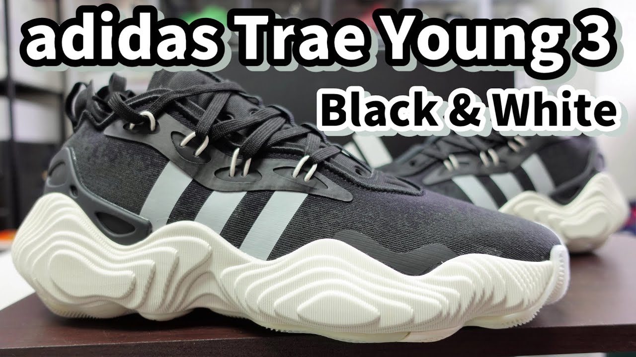 Trae Young 3 Black/White: 我就這麼靜靜的推出了. 但~~ 這次中底有大變化喔~~(Confirmed)  (鞋來無恙)