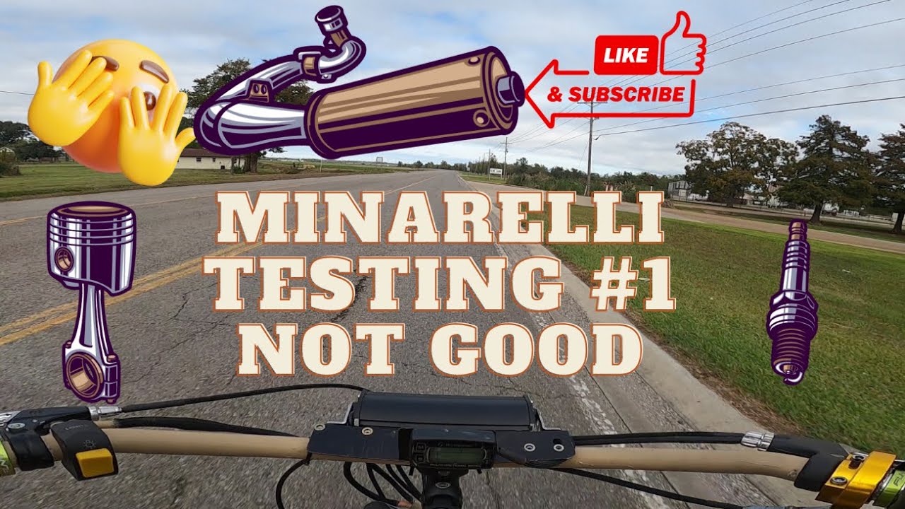 Motorized bike Minarelli testing #1 not good