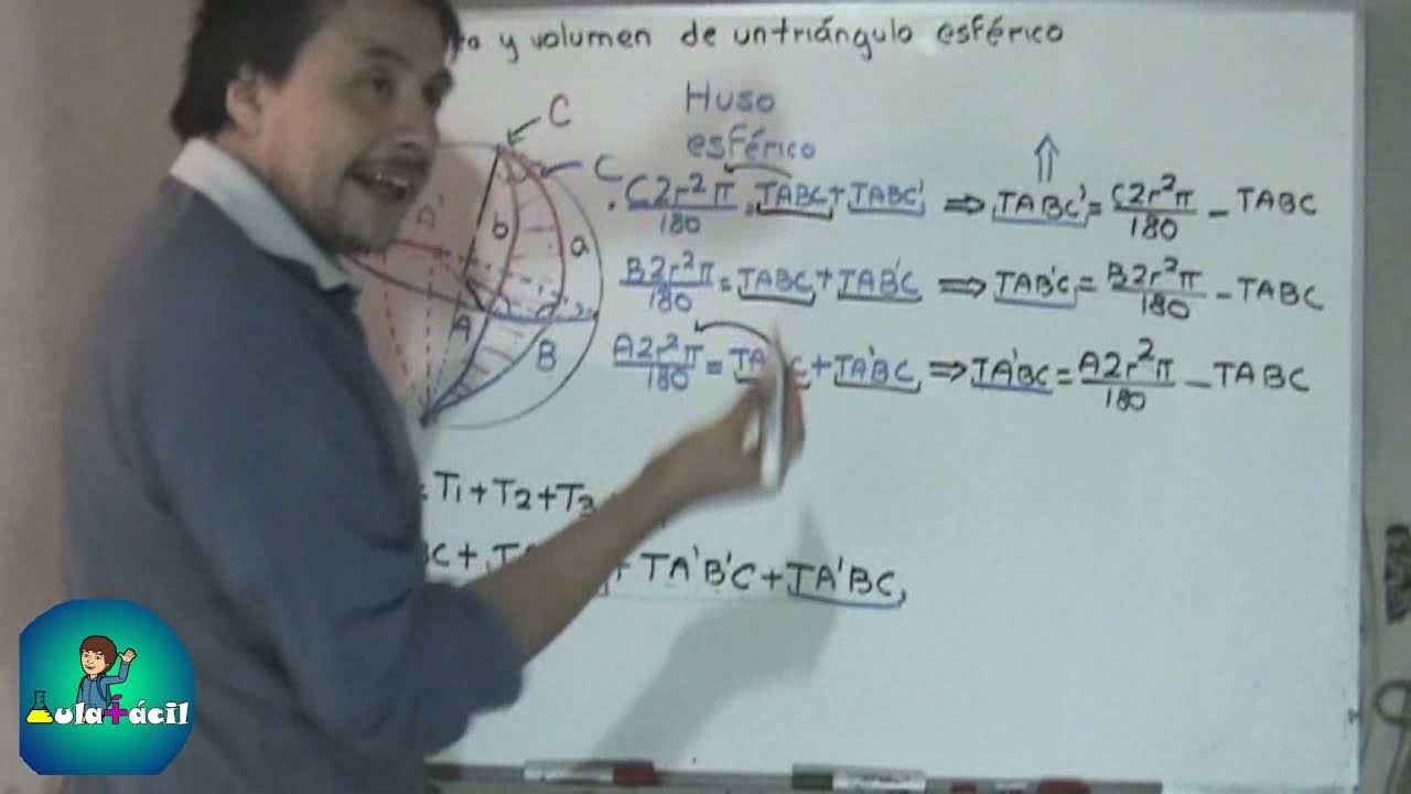 254 Área del triangulo esférico (teoría)