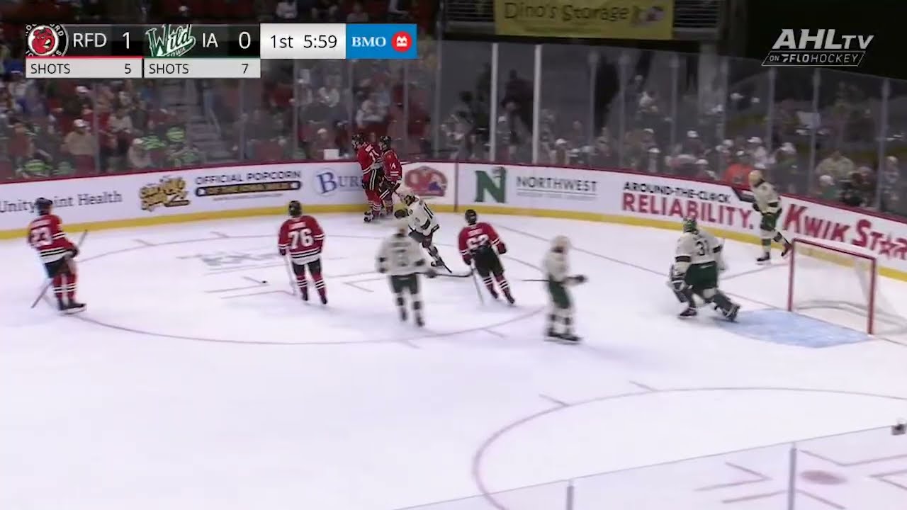 Chicago Blackhawks Prospect Oliver Moore Scores Shows Off Speed For First Professional Goal