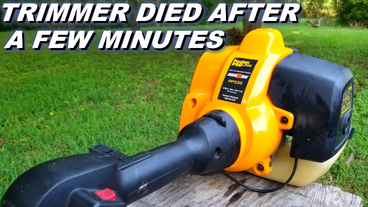 Fix a trimmer that was running then stopped after a few minutes.