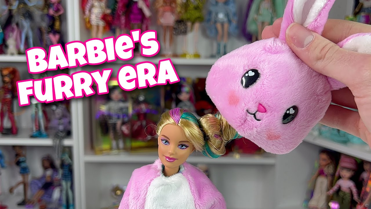 Барби теперь пушистая. Обзор куклы Barbie Cutie Reveal | Zombiexcorn