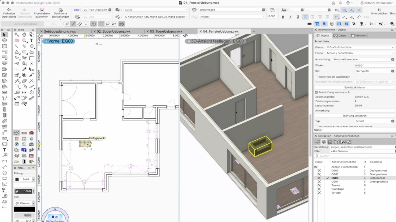 BIM-Modell und Geb&auml;udeplanung mit Vectorworks | Summer Academy