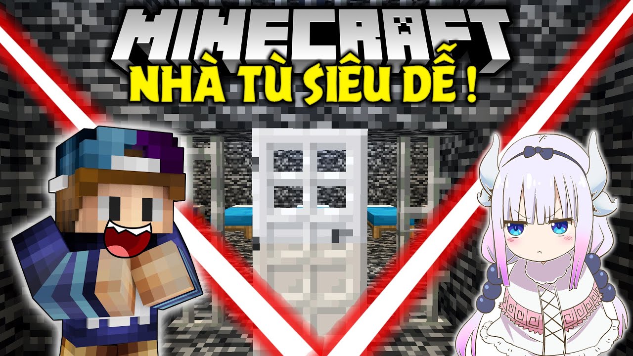 THỬ THÁCH THOÁT KHỎI NHÀ TÙ SIÊU DỄ CỦA BẠN FAN 10 TUỔI TRONG MINECRAFT !! *MAP TRẺ EM !*