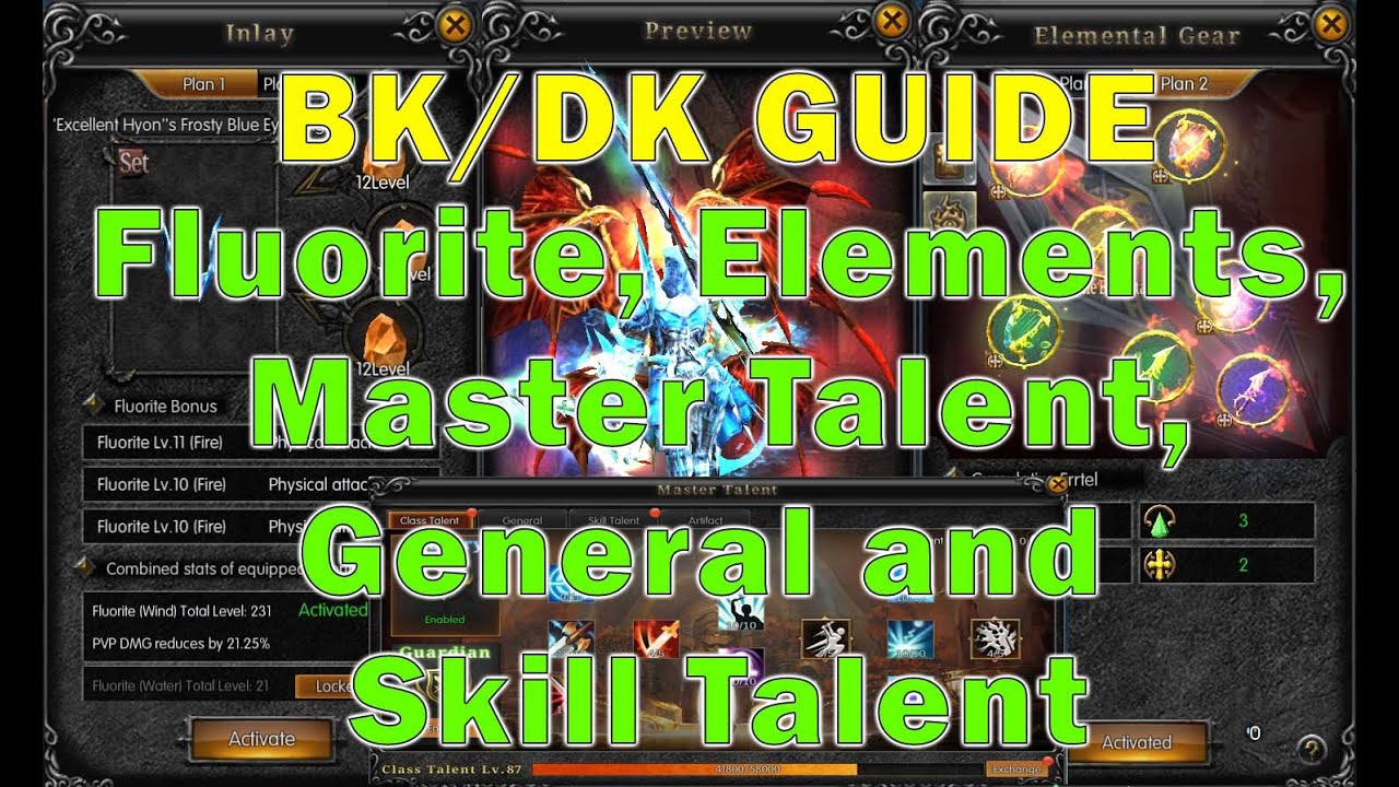 Mu Monarch Sea - BK/ DK Guide for Fluorite, Elements, Masters