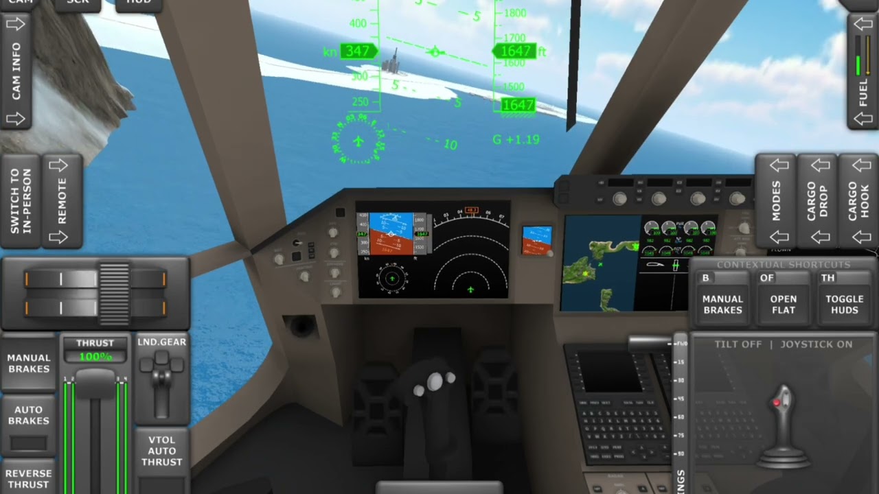 Turboprop flight simulator