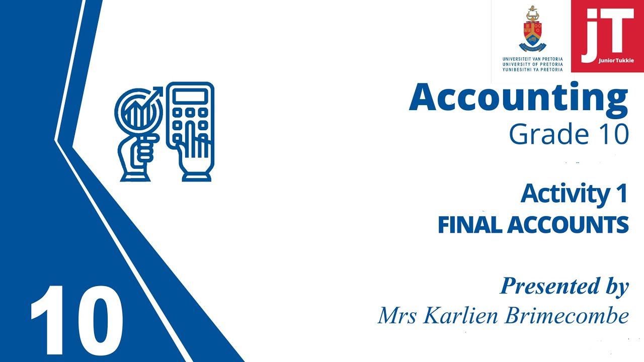 Gr 10 Accounting - Final Accounts - Activity 1 (Credit Transfer)
