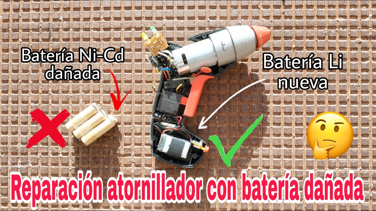 REPARACIÓN TALADRO-ATORNILLADOR CON LA BATERÍA MUERTA