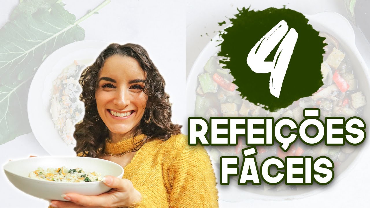 4 REFEIÇÕES FÁCEIS E SAUDÁVEIS | ideias de almoços ou jantares numa só panela ou tacho
