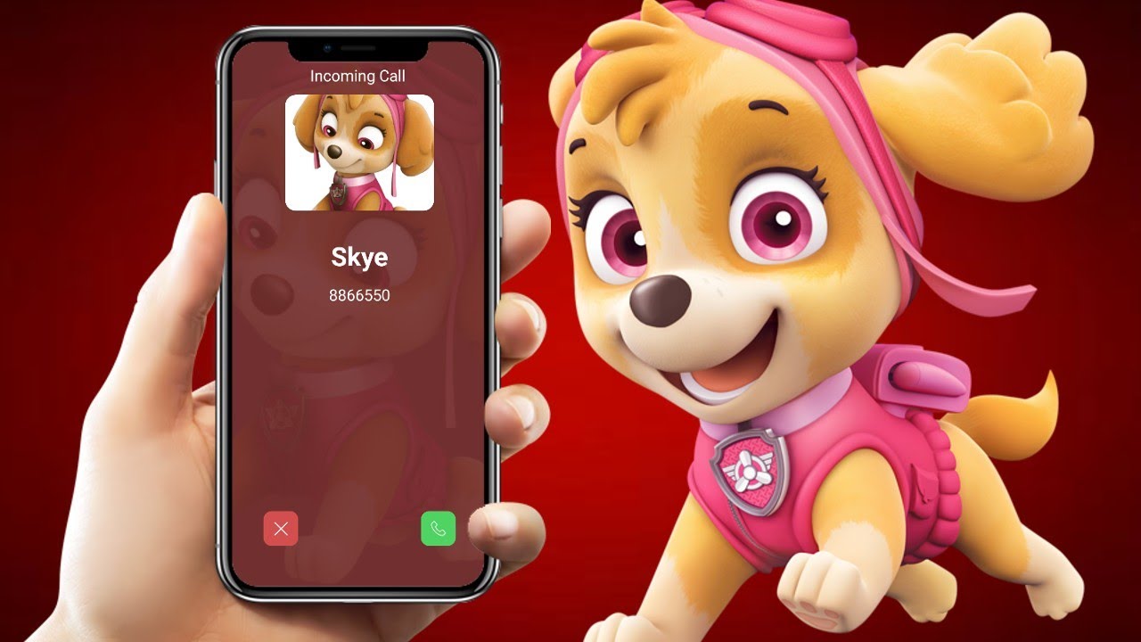 Llamada de Skye  de Paw Patrol Enseñando la Vocales